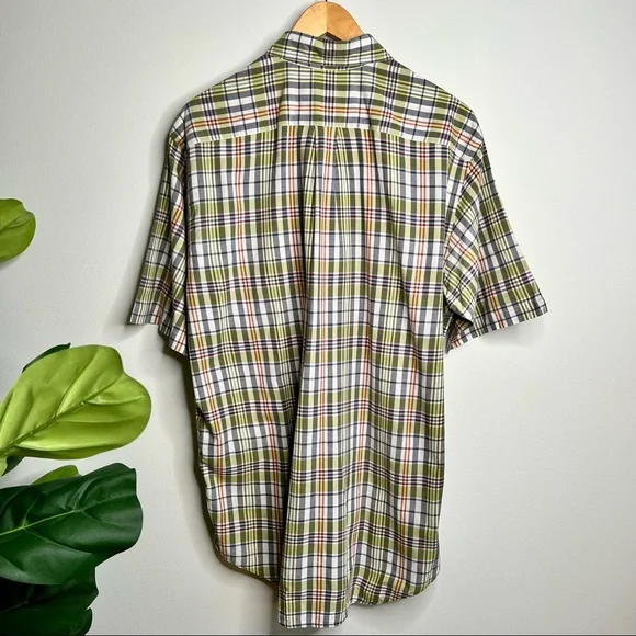 Brooks Brothers Green Plaid Short Sleeve Shirt - Picture 8 of 10